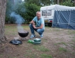 Michel bij de bbq