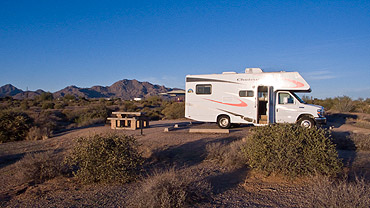 De camping in McDowell Mountains