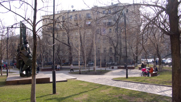 appartementengebouw van Mieke en Henk in Moskou
